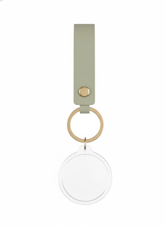Event-ready acrylic photo keychain set with colorful photo booth accessories and straps, by True Backdrops.