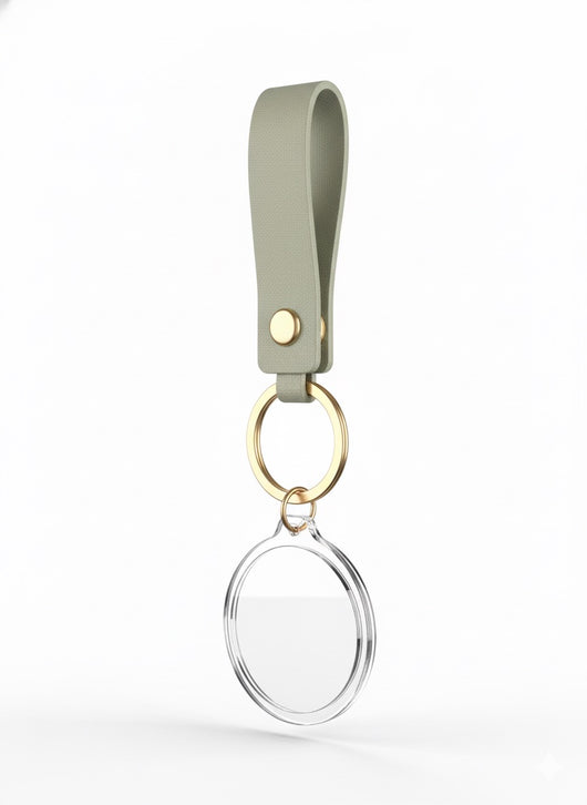 Event-ready acrylic photo keychain set with straps, featuring colorful photo booth accessories by True Backdrops.