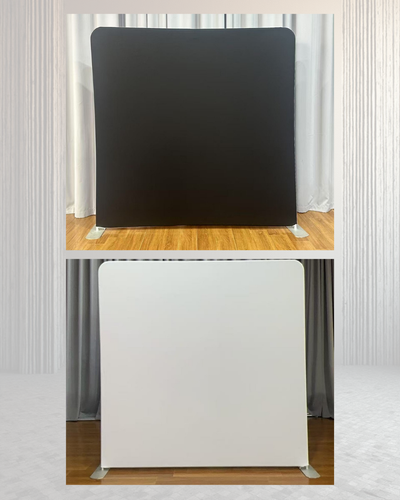 Double-sided black and white pillow cover backdrop by True Backdrops, featuring a stylish, reversible design for photography backgrounds.