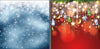 Frost and festive double-sided pillow cover backdrop by True Backdrops, featuring winter-themed designs on both sides.