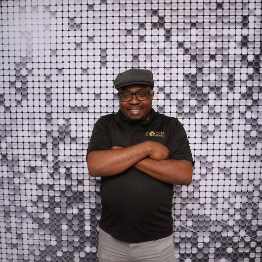 Gold and silver sparkle double-sided pillow cover backdrop with shimmering fabric, ideal for photography and event decor.