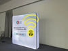 8x8FT 3D light box by RecycleDisplay showing illuminated geometric design with vibrant colors and modern style.