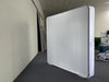 8x8FT 3D light box by RecycleDisplay showing illuminated geometric patterns and vibrant colors on a dark background.