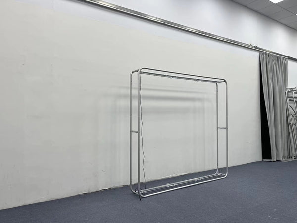 8x8FT 3D light box by RecycleDisplay with illuminated, multi-layered design for eye-catching visual displays.