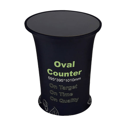 Oval Fabric Pop Up Counter