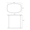 Square Fabric Pop Up Counter