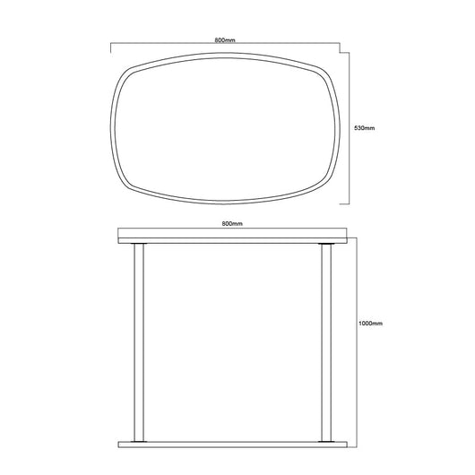 Square Fabric Pop Up Counter