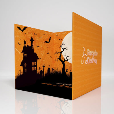 U-shaped 8x8x8 premium 3D photo booth backdrop by RecycleDisplay, set up in a room scene for photography.