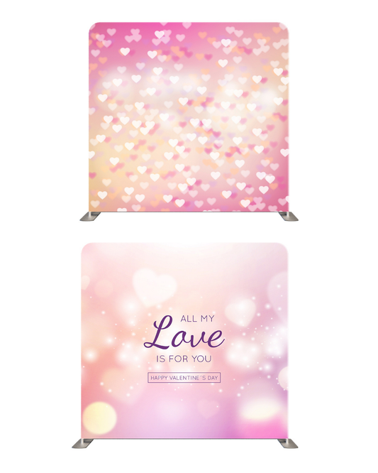 Pastel Heart Affair – Double-Sided Pillow Cover Backdrop