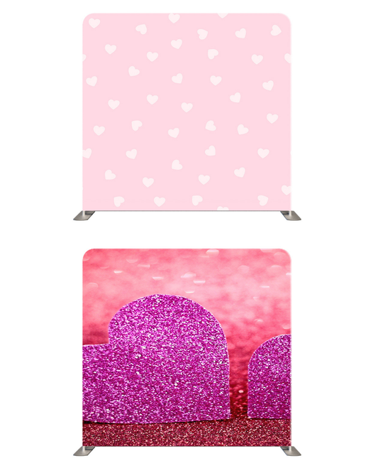 Rose Gold Romance – Double-Sided Pillow Cover Backdrop