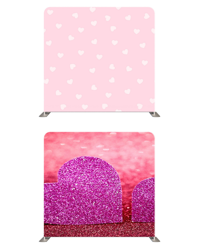 Rose Gold Romance – Double-Sided Pillow Cover Backdrop