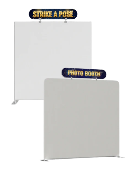 Double-Sided Backdrop Header Banner - Choose Your Own Design