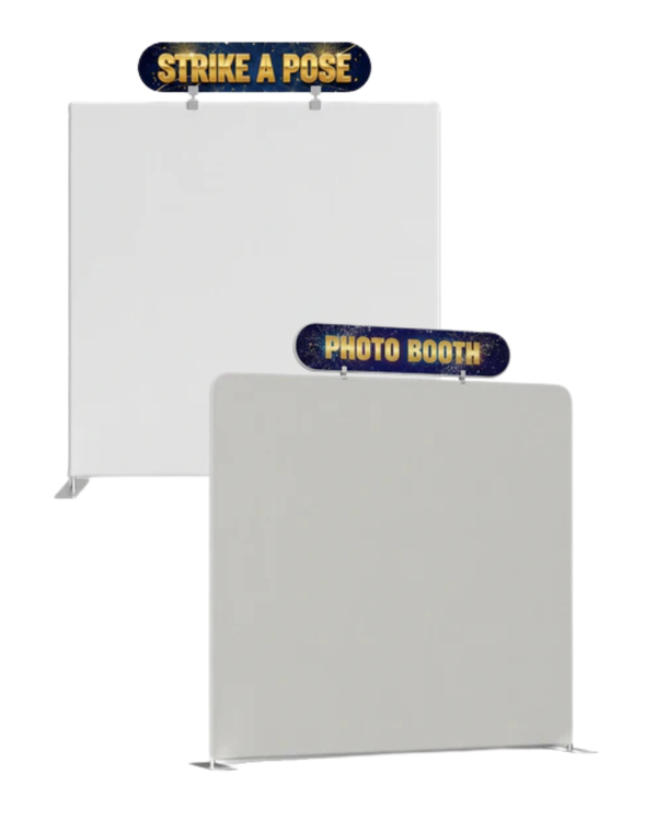Double-Sided Backdrop Header Banner - Choose Your Own Design