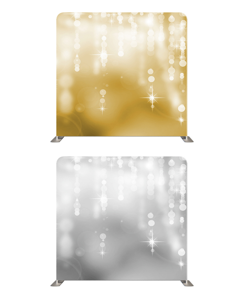 Golden Hearts Sparkle Set – Double-Sided Pillow Cover Backdrop