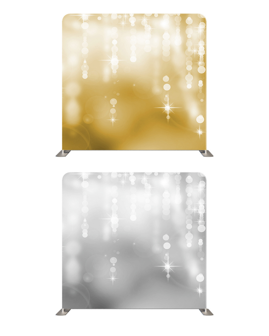 Golden Hearts Sparkle Set – Double-Sided Pillow Cover Backdrop