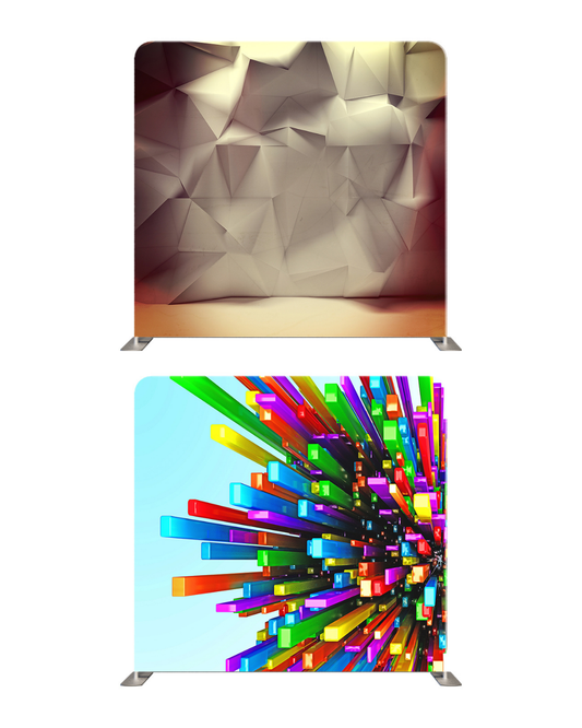 Silver Industrial – Double-Sided Pillow Cover Backdrop