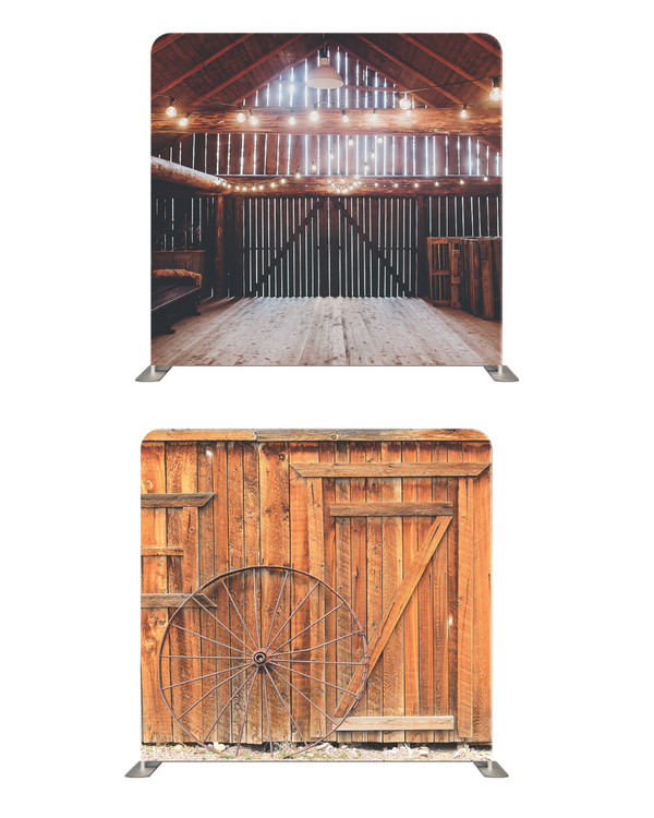 Rustic Barn Charm – Double-Sided Pillow Cover Backdrop