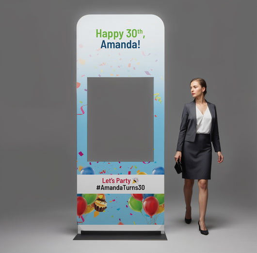 True Selfie Station — Custom Selfie Stand - True Backdrops