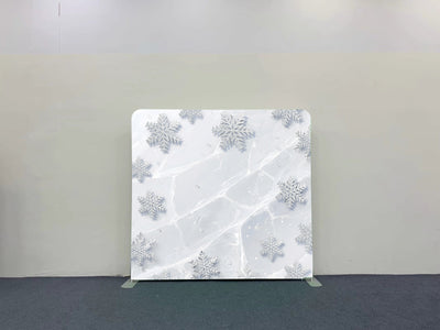 Crystal Snowfall Pillow Cover Backdrop