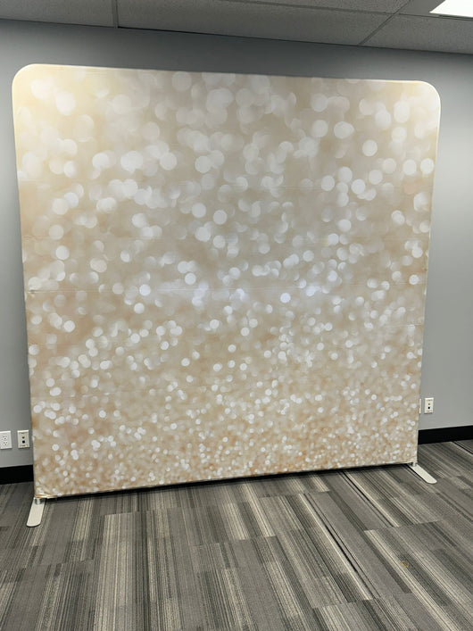 Champagne Glitter – Single-Sided Pillow Cover Backdrop