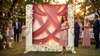 Blushing Willow Arches Pillowcover Backdrop featuring soft pink fabric and decorative arches for elegant home decor.