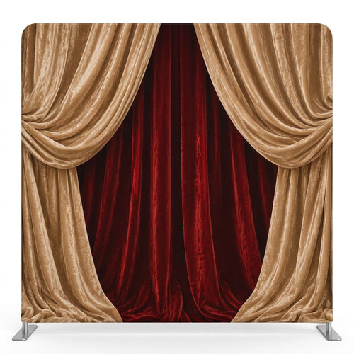 Champagne Velvet Crimson Reveal Pillowcover Backdrop
