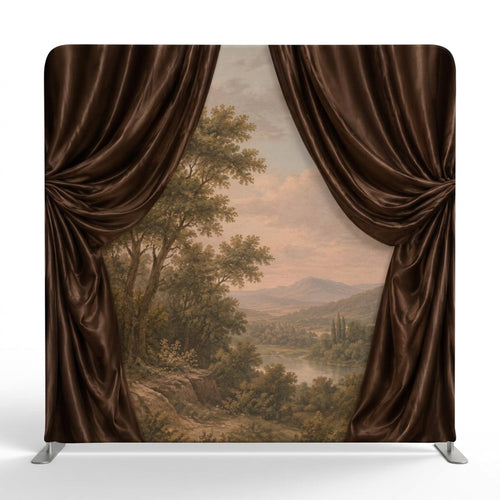 Chocolate Drape Pastoral Reveal Pillowcover Backdrop