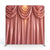 Dusty Rose Satin Swags Pillowcover Backdrop