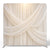 Ivory Chiffon Crossed Swags Pillowcover Backdrop