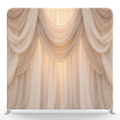 Ivory Layered Chiffon Cascade Pillowcover Backdrop