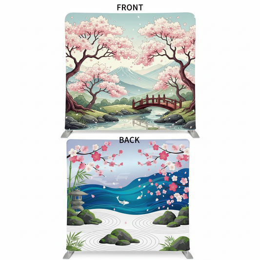 Cherry Zen Double-Sided Pillowcover Backdrop - Cover