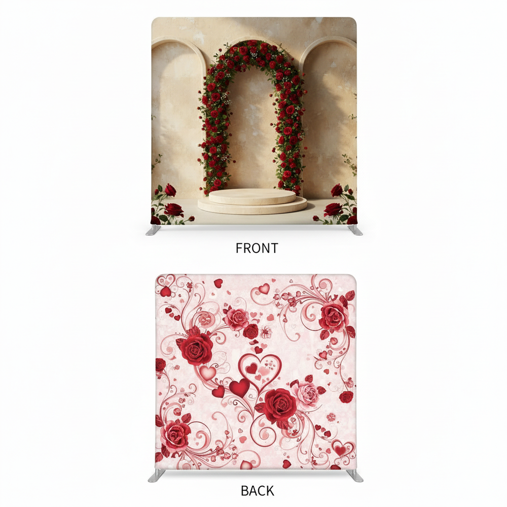 Crimson Waltz Double-Sided Pillowcover Backdrop