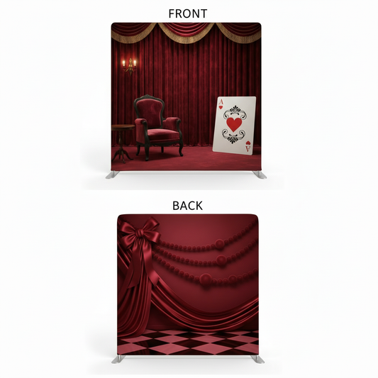 Crimson Masquerade Double-Sided Pillowcover Backdrop - Cover