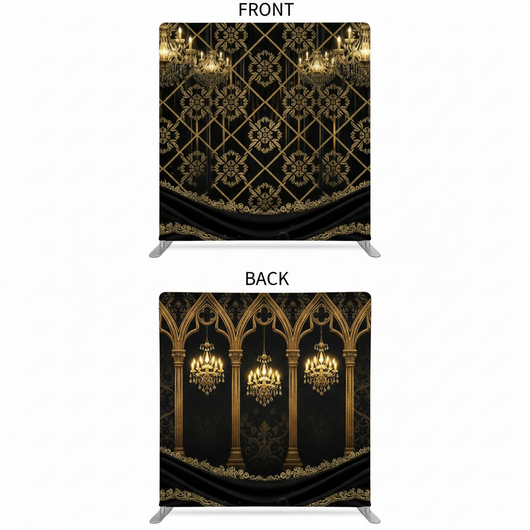 Gilded Ballroom Double-Sided Pillowcover Backdrop - Cover