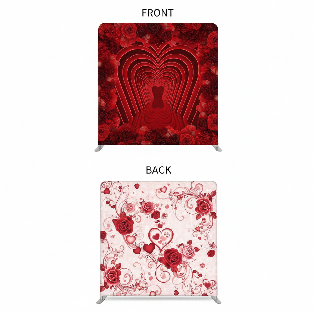 Crimson Waltz Double-Sided Pillowcover Backdrop