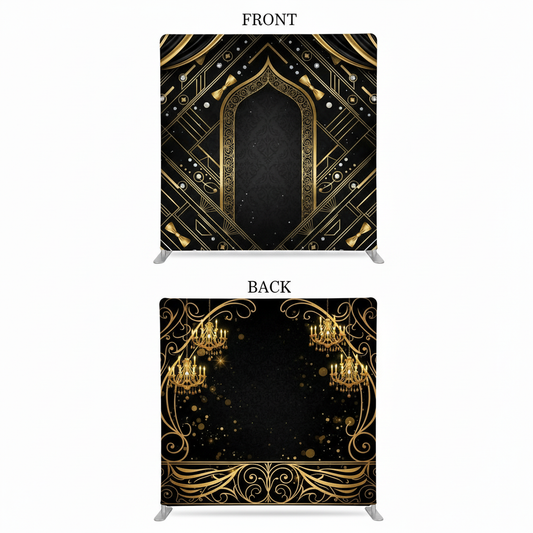 Gilded Midnight Double-Sided Pillowcover Backdrop - Cover
