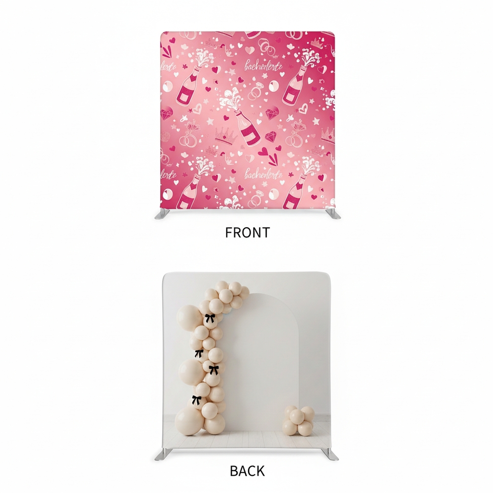 Pink Champagne Double-Sided Pillowcover Backdrop