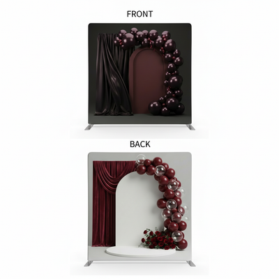 Midnight Crimson Double-Sided Pillowcover Backdrop - Cover