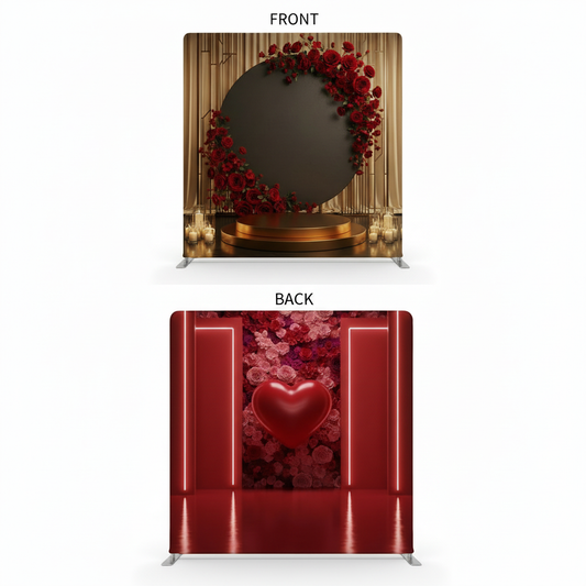 Crimson Velvet Double-Sided Pillowcover Backdrop - Cover