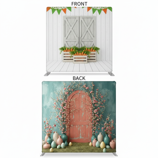 Heirloom Provencal double-sided pillowcover backdrop by True Backdrops featuring intricate floral patterns and soft textures.