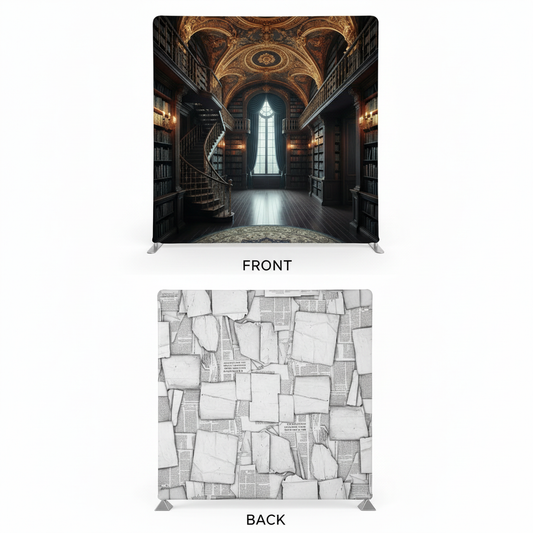 Midnight Forgotten double-sided backdrop pillowcover by True Backdrops, featuring a rich, dark design on both sides.