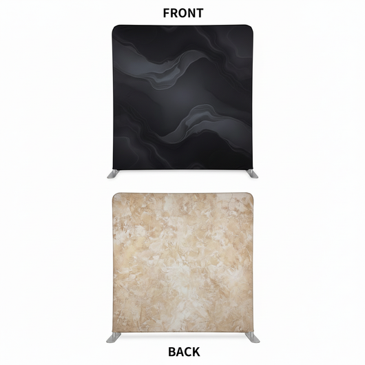 Obsidian antique double-sided pillowcover backdrop by True Backdrops showcasing textured fabric and intricate design details.