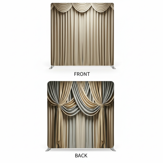 Ivory Gilded Double-Sided Pillowcover Backdrop - Cover