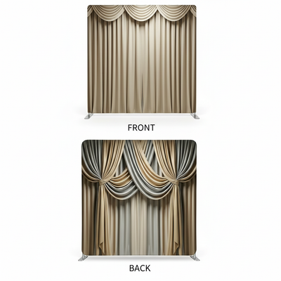 Ivory Gilded Double-Sided Pillowcover Backdrop - Cover