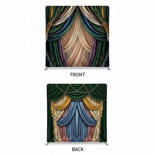 Double-sided Imperial Royal pillowcover backdrop by True Backdrops, featuring elegant royal design on both sides.