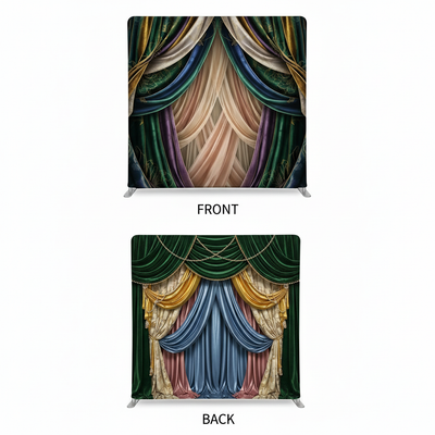 Double-sided Imperial Royal pillowcover backdrop by True Backdrops, featuring elegant royal design on both sides.