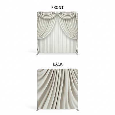Alabaster silk double-sided backdrop pillowcover by True Backdrops, showing smooth, elegant fabric with a soft, luxurious finish.