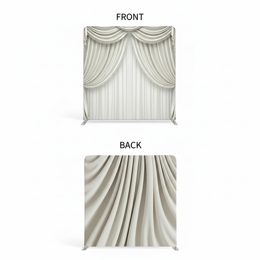 Alabaster silk double-sided backdrop pillowcover by True Backdrops, showing smooth, elegant fabric with a soft, luxurious finish.