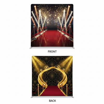Double-sided Gilded Premiere pillowcover backdrop by True Backdrops showcasing elegant gold designs.