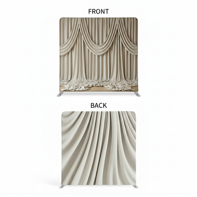 Linen alabaster double-sided backdrop pillowcover by True Backdrops, featuring a soft, textured surface in neutral tones.